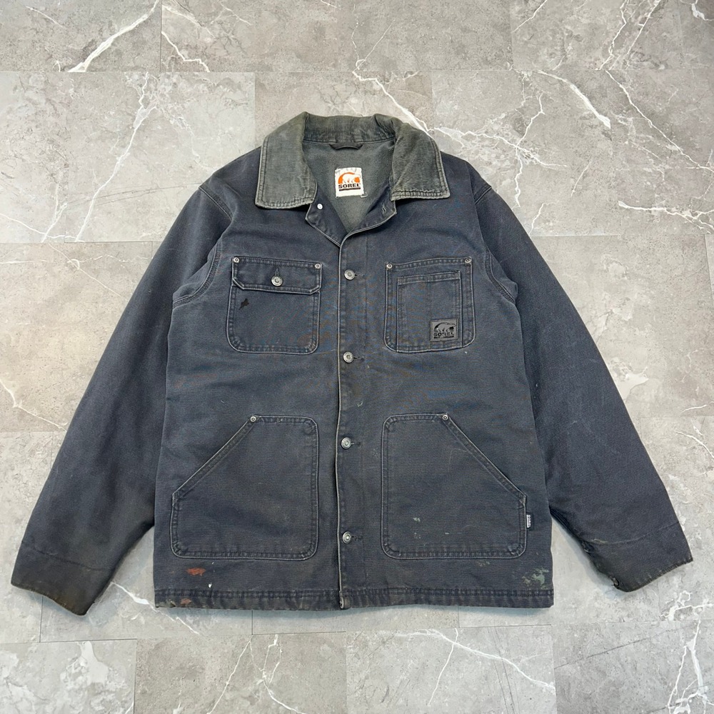 Vintage Sorel Chore Coat Mens Medium Distressed Workwear Jacket Fleece Lined